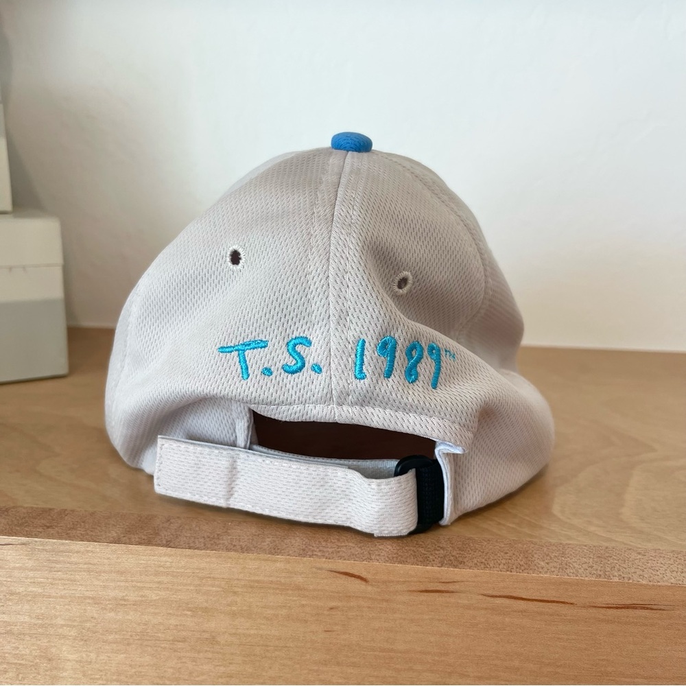 Taylor Swift The 1989 World Tour Mesh Grey Blue Embroidered Baseball Hat Cap - Picture 5 of 7